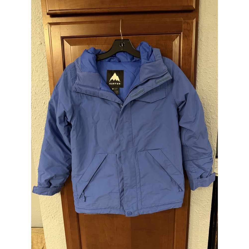 Burton Dhaka Hooded Jacket Womens Medium Ski Snowboard Periwinkle